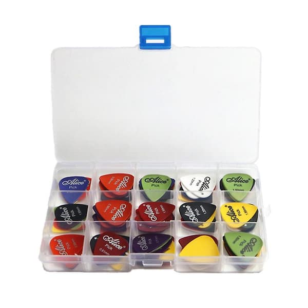 [LCS]30/50st Gitarrplektrum 1 Box Fodral Alice Akustisk Elbas Plektrum 30pcs