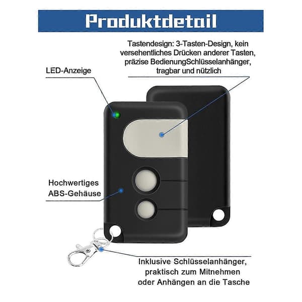 [LCS] Garasjeportfjernkontroll for Chamberlain Motorlift fjernkontroll
