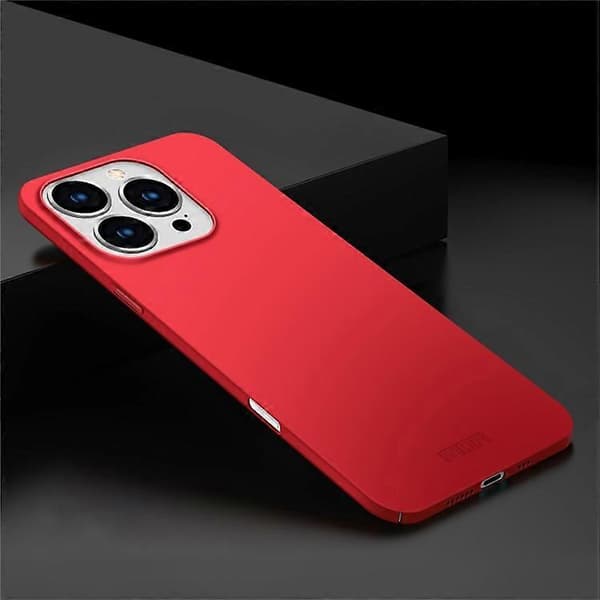 MOFI Shield Matte-serien kompatibelt deksel for iPhone 16 Pro Max, ultratynt beskyttelsesdeksel i PC Red