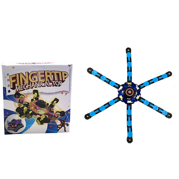 Lysande Fidget Chain Antistress Fidget Spinner Leksaker Barn Stress Relief Leksak Blue