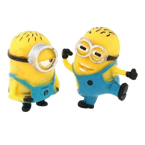 Weitengs Despicable Me Minions Rollefigur Display Legetøj PVC 12 stk. Sæt Yellow