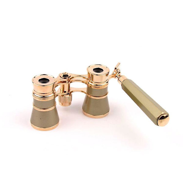 3x25 Retro Kikkert med Håndtag Optisk Fuld Metal Dameur