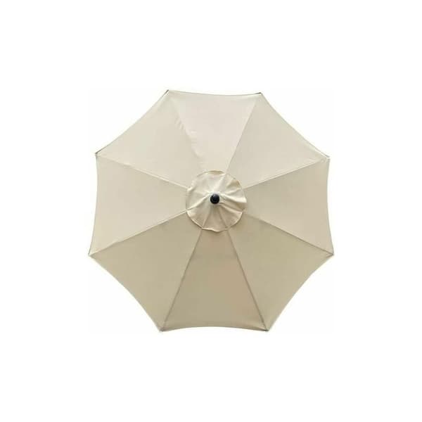 [LCS] Replacement Parasol Cover, 8 Ribs, 3m, Waterproof, UV Protection, Replacement Fabric, Beige