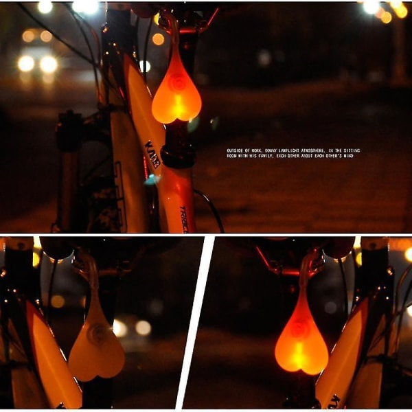 Cykelverktyg silikon cykel cykel bak bak bak tail cykling led l