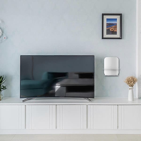 Vægbeslagsholder til EERO Max Router Vægbeslag Multifunktionelt Monteringsstativ White