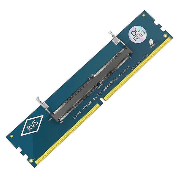 Bærbar DDR5 RAM til SO DDR5 U-DIMM stasjonær adapterkort, minnetester SO DDR5 til DDR5 U-DIMM-omformer