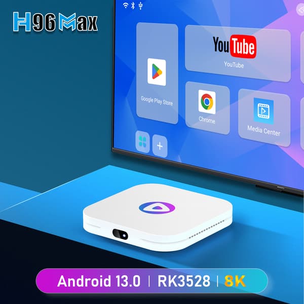 Android 4K TV-box - RNCYN - Android 13 - RK3528 - 64 GB ROM - 4 GB RAM - Dubbelbands-Wi-Fi - Bluetooth 5.0
