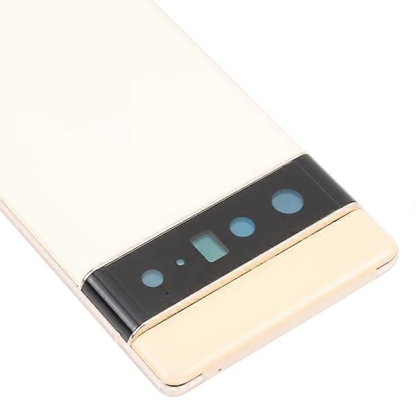 [LCS]Til Google Pixel 6 Pro 5G OEM Bagbatteridæksel+Midterpladerammeudskiftning-Guld Multicolor Gold