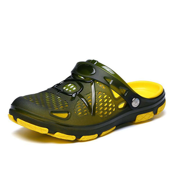 Herre Tresko Sandaler Hage Strand Badesko Slippers green 42