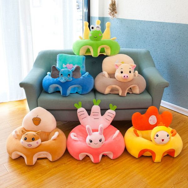 Tegneserie Sæde Børn Baby Sød Baby Anti-fald Sofa Tegneserie Dyr Plys Legetøj til Baby Pig