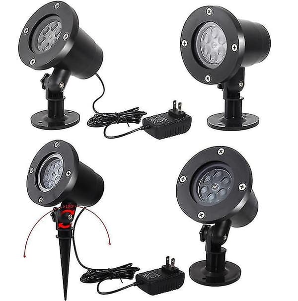 [LCS] Juleprojektorlys, Xmas LED-projeksjonslampe white Australian standard plug