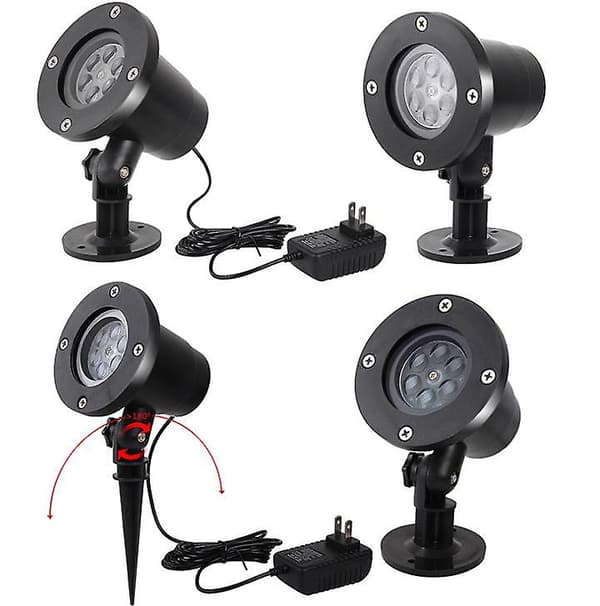 [LCS]Juleprojektorlys, jule-LED-projektionslampe white Australian standard plug