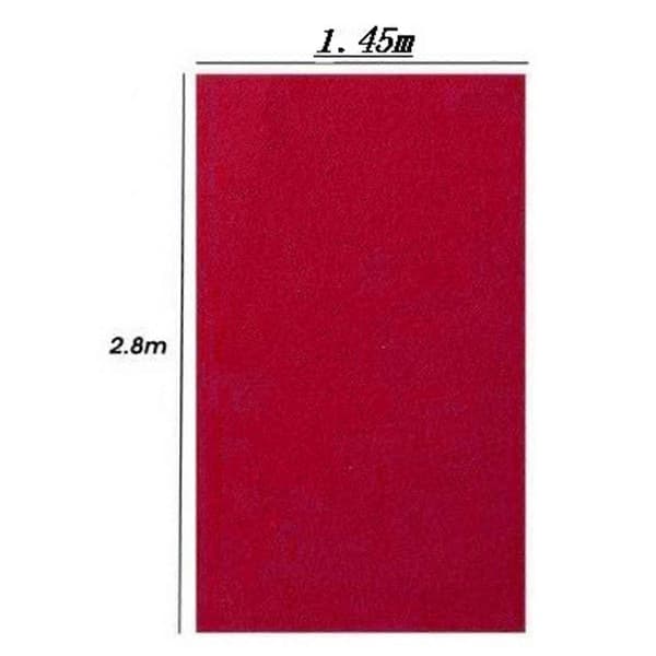 Professionelt billardklæde tilbehør spil snooker filt Red 2.8x1.45M