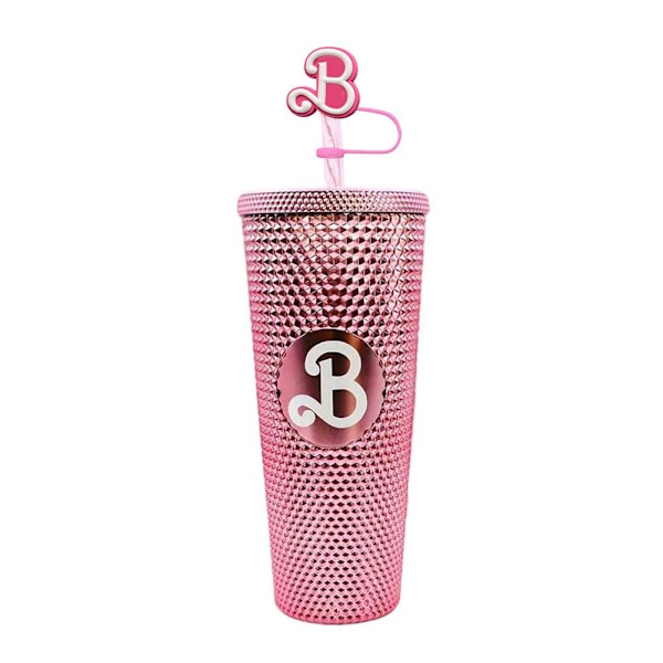 Barbie Sugrörslock Silikon Barbie Tecknad Mjuk Självhäftande Sugrörsdusch 1 1pc