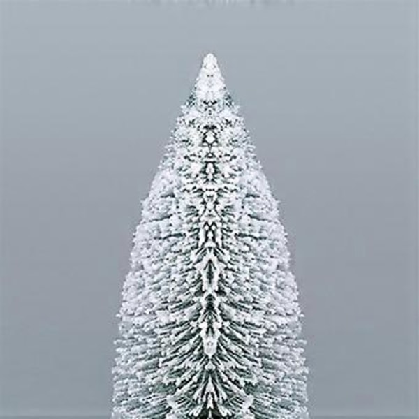 Snöflinga Julgran Mini Julgransprydnader Skrivbordsdekorationer Små Julsaker 25cm