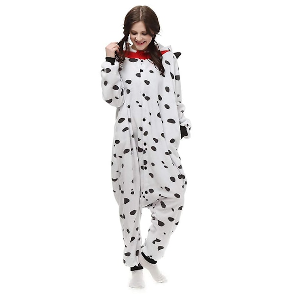 Reedca Totoro Aikuisten Onesie Halloween Cosplay Asut Anime Pyjamat Yhteensopiva Naisten Ja Tyttöjen Kanssa, napitus Dalmatian M