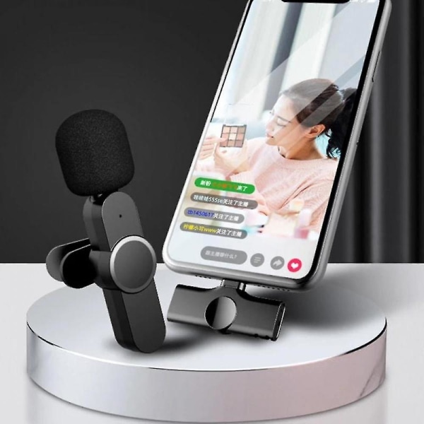 Langaton Lavalier-mikrofoni Kannettava Ääni- ja Videotallennus Mini-mikrofoni Iphonelle ja Androidille TYPE-C