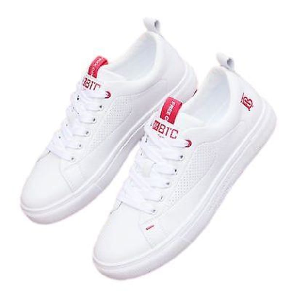Casual för män Sport Vita skor för alla matcher A003 white red 41