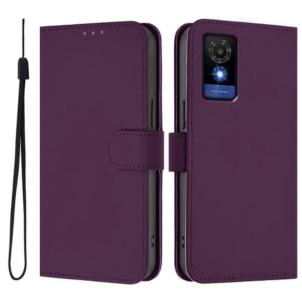 [LCS]Ensfarget PU-deksel til TCL 501 Violet