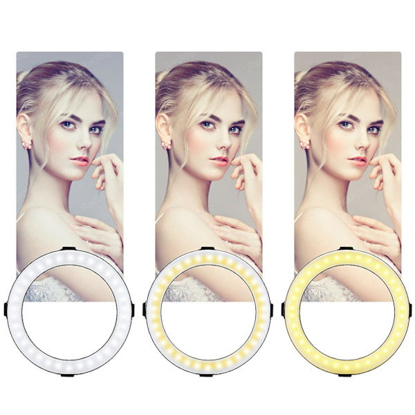 LED-rengasvalo jalustalla