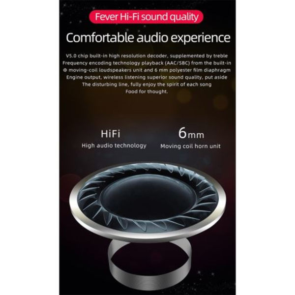 Tws Håndfri Trådløs A6S Bluetooth Ørepropp - Svart