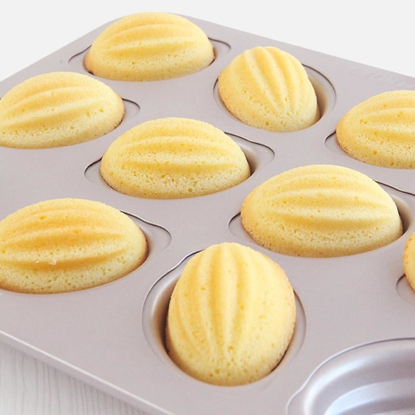 12 Huls Non-stick Fodboldformet Kagebageform, Dessertform