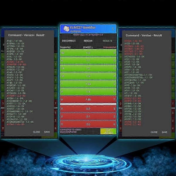 Konnwei Elm327 V1.5 Bluetooth 5.0 OBD2-skanner - Diagnostisk verktøy for Android/iOS orange