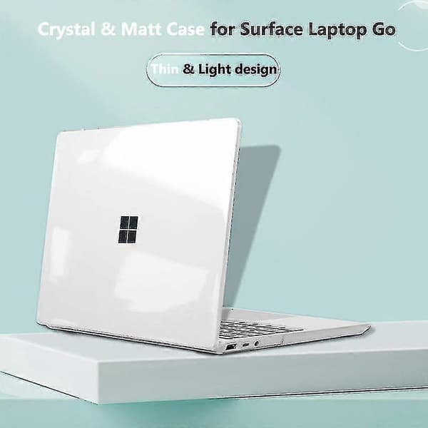 [LCS] Etui til Surface Laptop Go 1/2/3/4/5 Beskyttende Hard Shell Cover Matt Black
