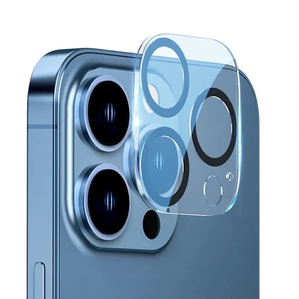 [LCS]/EA/[4-pakke] Hærdet glasbeskyttelse til iPhone 14 Pro - Kamerabeskyttelse, Ridsebeskyttelse B