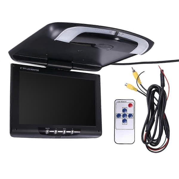 [LCS]Biltakmonitor Lcd Flip-skärm Topp Multimedia Video Takmonterad Display, Biltak Disp Black