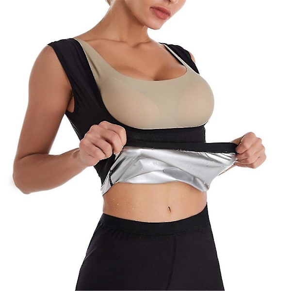 L/xl dame sauna neopren sved sauna vest body shapers vest wai