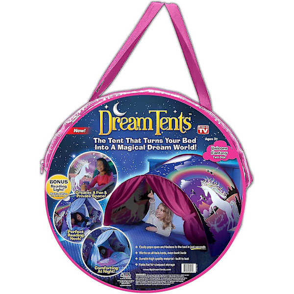 Kids Dream Sengtelt, Winter Woderland Pop-up Sengtelt Unicorn Fantasy