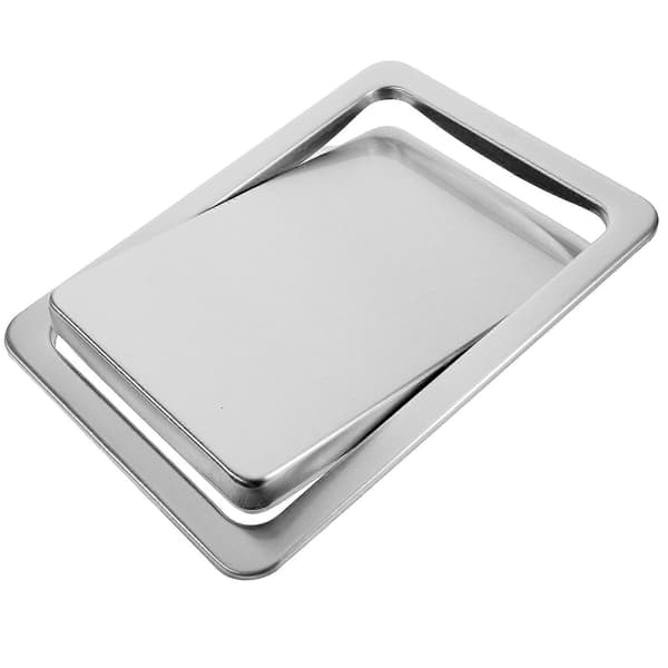 Lättskött skräplock för bänkskivor och skåp Silver 23.00X16.50X3.30CM