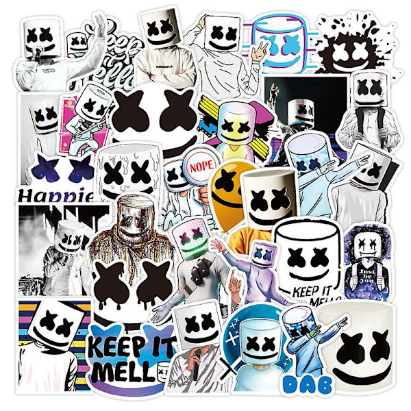 50 st Popmusik Sångare Graffiti Stickers