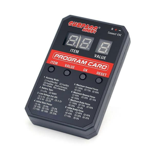 [LCS]SURPASS HOBBY V2 LED-programkort kompatibelt med ESC-hastighetskontroller RC-bil