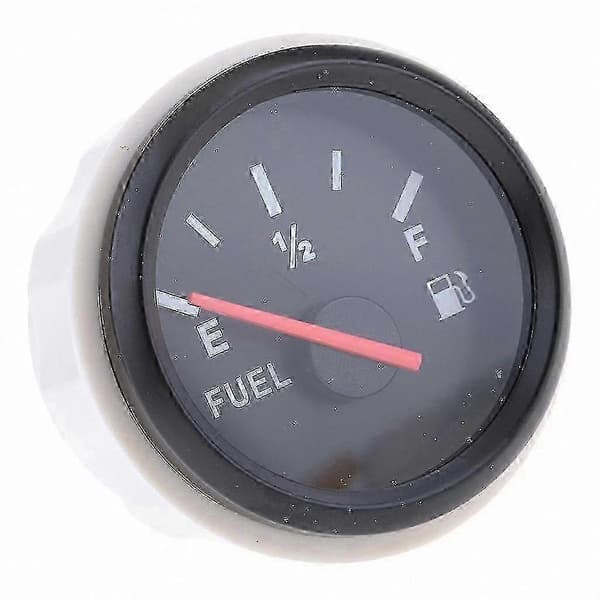 52mm Båt Marine Bil Drivstoffnivåmåler LED-lysdisplay Black 2