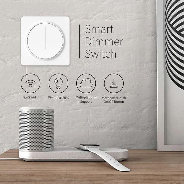 [LCS]SD02 Smart Home Tuya WiFi Väggdimmerbrytare Pekkontroll Steglös Ljus Intelligent Panel, EU-standard