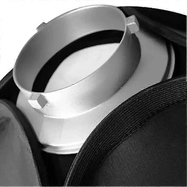 Anslut enkelt softboxar till studioblixtar | Softbox Speed Ring Adapter Kompatibel med Monolights, Strobe-blixtar, Speedlite & Speedlight Silver