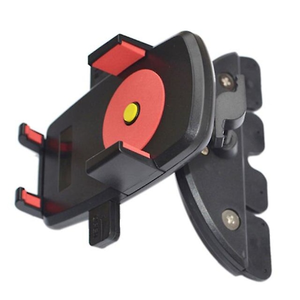 Højkvalitets Universal Bil CD Slot Telefonholder Bærbar Holder Stand Til Smartphone red