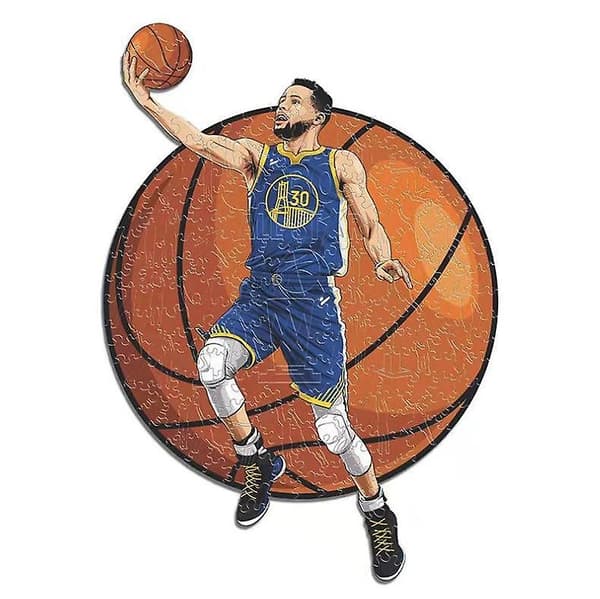 [LCS] Pedagogiska spel för barn Trä Messi Stephen Curry Praktiska godsaker Stephen Curry A3 Stephen Curry