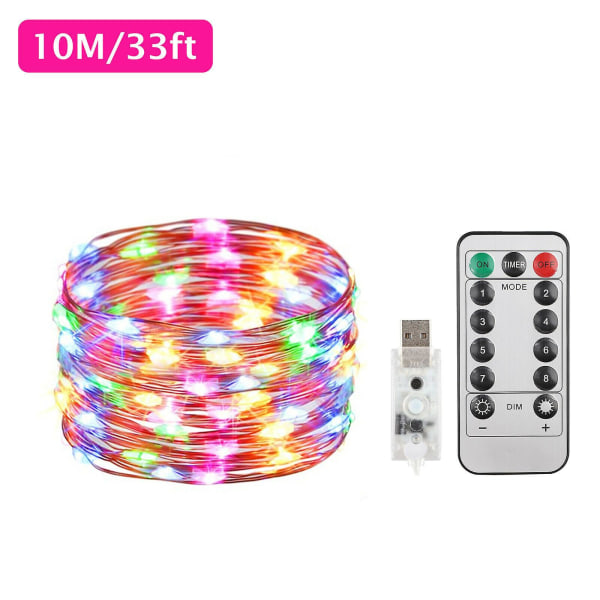 Julgransbelysning Multi-Color 10M 100LED 1PC