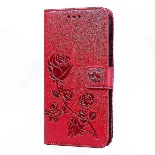 [LCS]Galaxy A32 5G Rosaguld Flipcover med kortpladser & RFID-beskyttelse Red