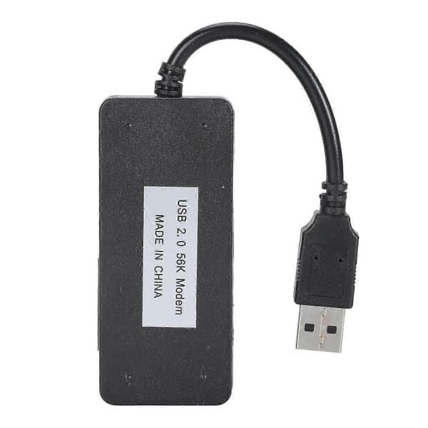 USB 56K Ekstern Dial Up Fax Data Modem Dobbelte RJ11-porte Understøtter Nummer-ID Computer Bærbar Fax Modem til Windows til LINUX
