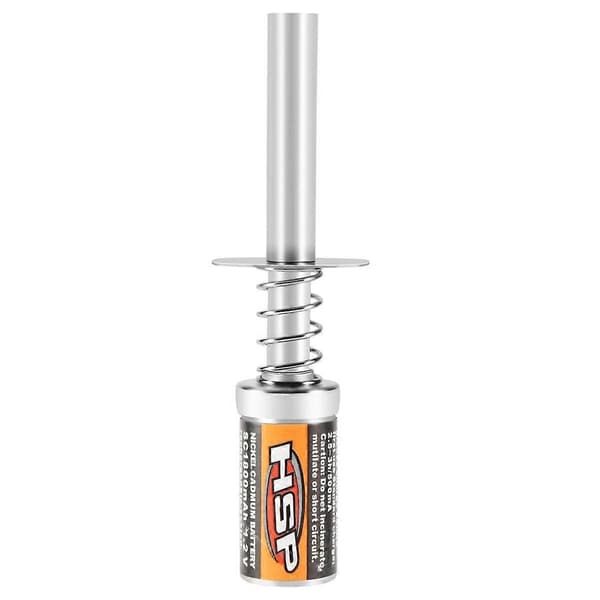 Til HSP 80101 1800MAh 1.2V Gløderørsstarter til RC Bil 1/8 1/10 HSP 80101 Genopladelig Gløderørsstarter - Ikke Oplader Silver