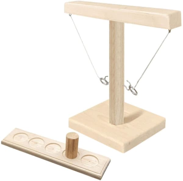 Kroge Ring Toss Spil med Shot Stige Bundle 313 (Firkantet Base)