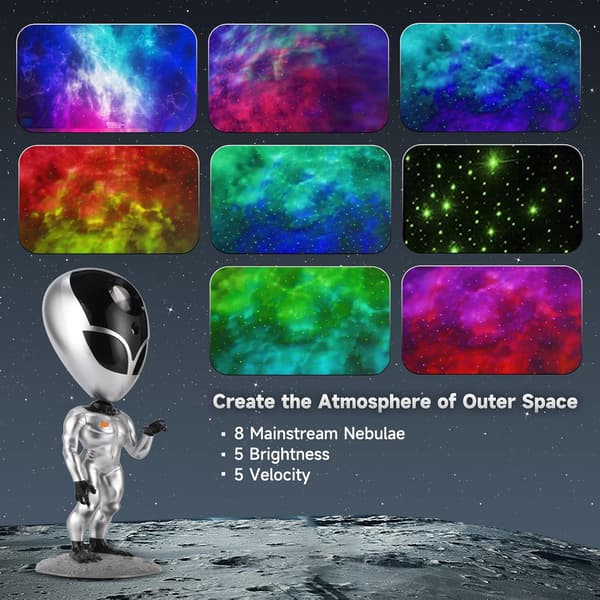 [LCS]Aliensun Star Projector, Streamlet Galaxy Projector with Ali, ZQKLA