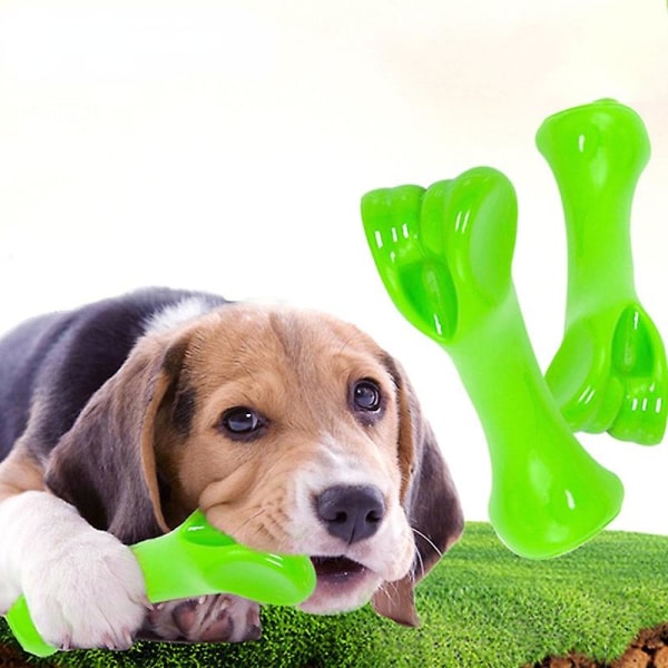 Pet Dog Molar Toys Tandkräm Deodorant Säker Giftfria leksaker Green L