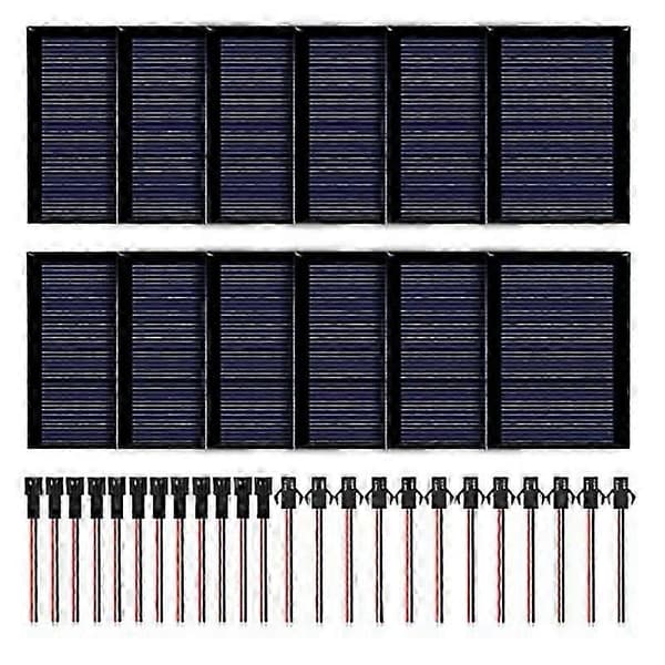 [LCS] Mini solcellepanelpakke med 12 celler for DIY, vitenskapsprosjekter og batterilader As shown