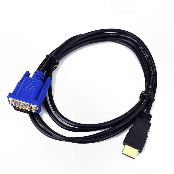 HDMI til VGA-adapterkabel til HDTV DVD-afspiller Projektorforbindelse 1,8 m længde understøtter 1080P opløsning Han til Han videokabel