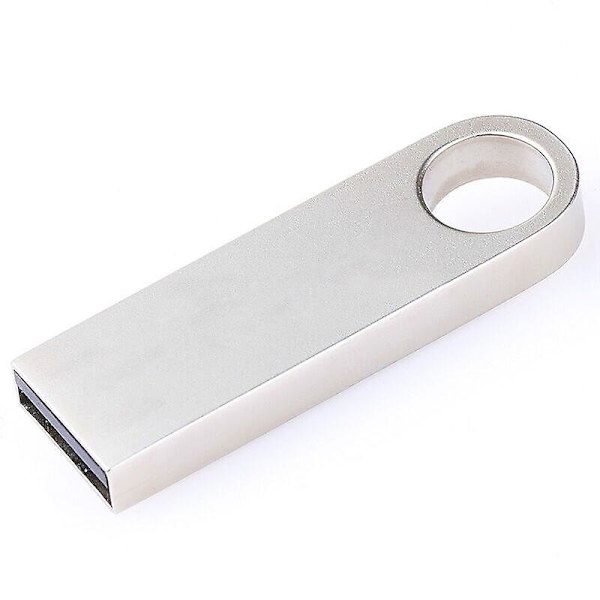 USB-muistitikku 32 Gb metallinen pieni Se9 neutraali USB-muistitikku hopeanvärinen uutuuslahjaidea 16G